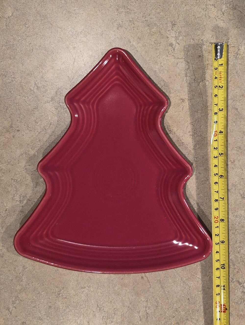Fiesta - Tree Shaped Plate - Scarlet Red